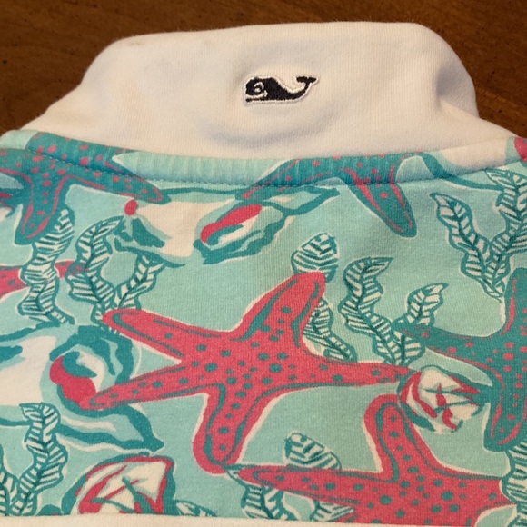 VINEYARD VINES Girls 1/4 zip Terry Cotton Sweatshirt - size 14 Large - Picture 9 of 17